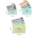 Mesh Zipper File Pouch A4 A5 A6 Document Storage Folder Zipper File Pouch Qme mix set