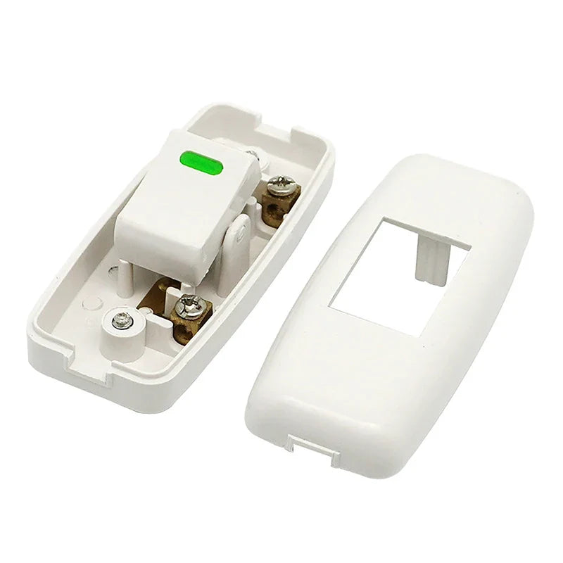 White Inline On/Off Lamp Cord Switch – Desk & Bedside Lamps Inline Lamp Switch Qme