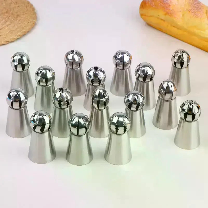Cake Decorating Piping Tips Set – Beginner Baking Kit Piping Tips Set Qme