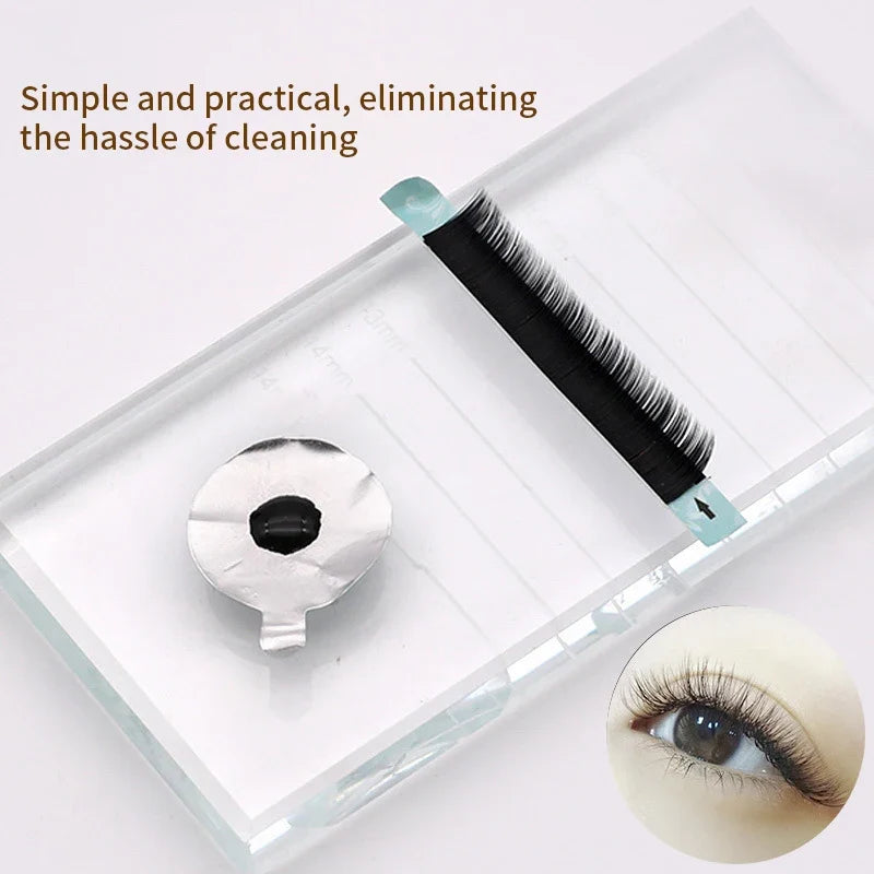 Disposable Eyelash Glue Holder Foil Palettes | Lash Extension Pads Lash Extension Accessories Qme