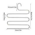 5-Layer Non-Slip Clothes & Pant Storage Rack | Aluminium Clothes Hanger Rack Qme 1pcs