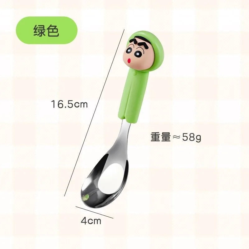 Hello Kitty 304 Stainless Steel Spoon – 9 Colors Character Kitchen Spoon Qme 5
