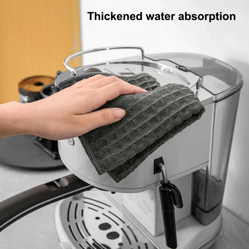 Barista Bar Towel – Lint-Free Microfiber Coffee Machine Cloth Microfiber Cleaning Cloth Qme
