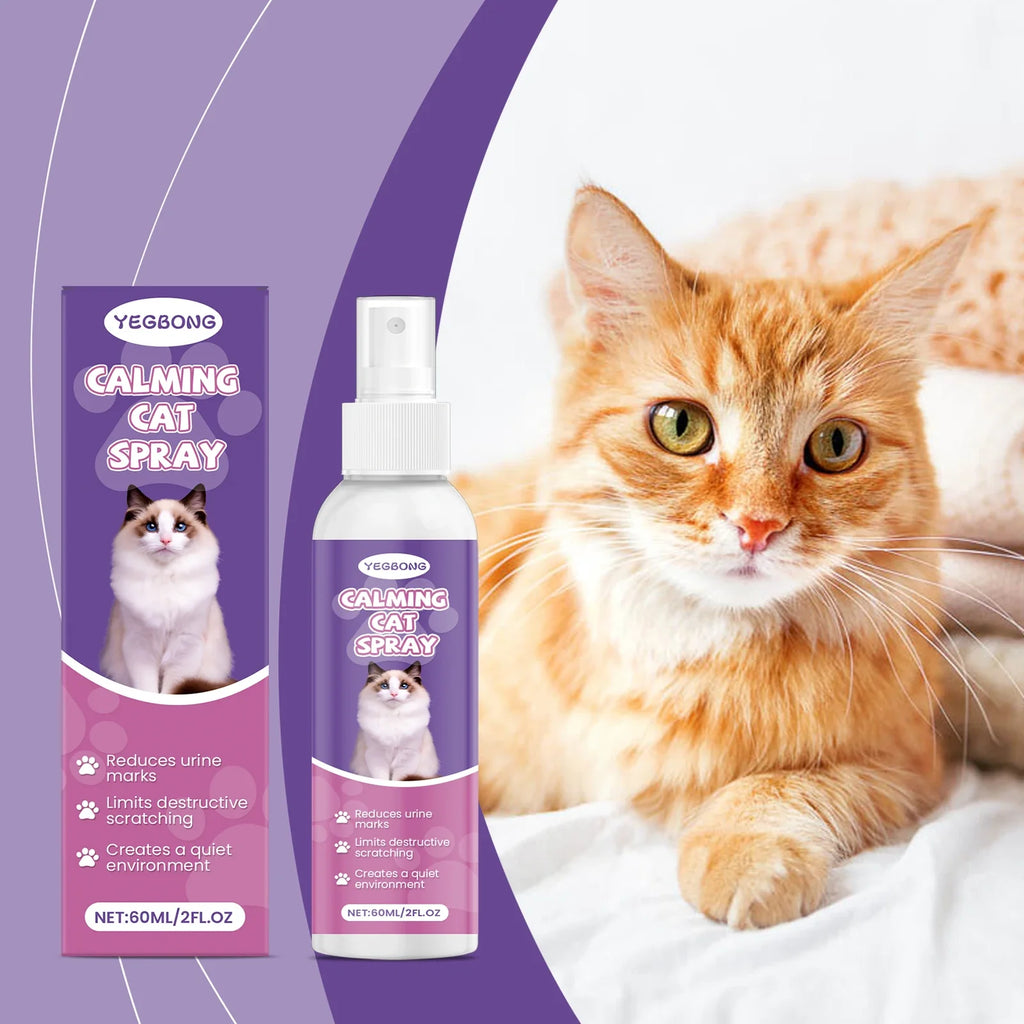 Natural Pet Calming Spray – Soothing & Anti-Scratch Formula Pet Calming Spray Qme
