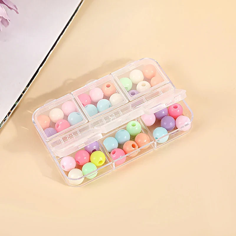 6-Grid Transparent Plastic Organizer Box | Craft & Jewelry Storage Plastic Storage Box Qme