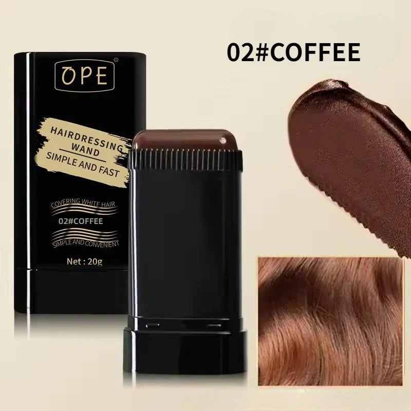 3-Color Temporary Hair & Beard Dye Touch-Up Stick | Portable Temporary Hair Dye Qme 02COFFEE