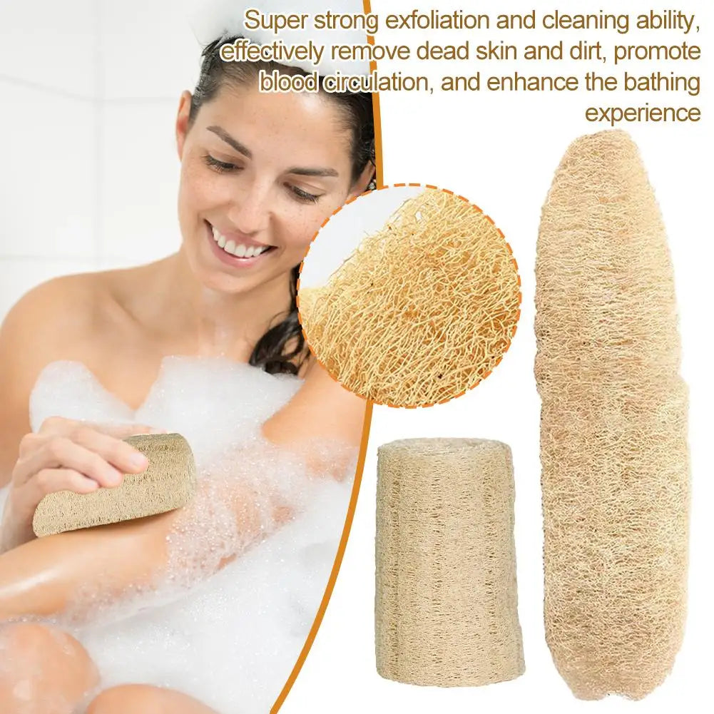 Natural Organic Loofah Sponge – Exfoliating Luffa Body Scrubber Exfoliating Loofah Sponge Qme