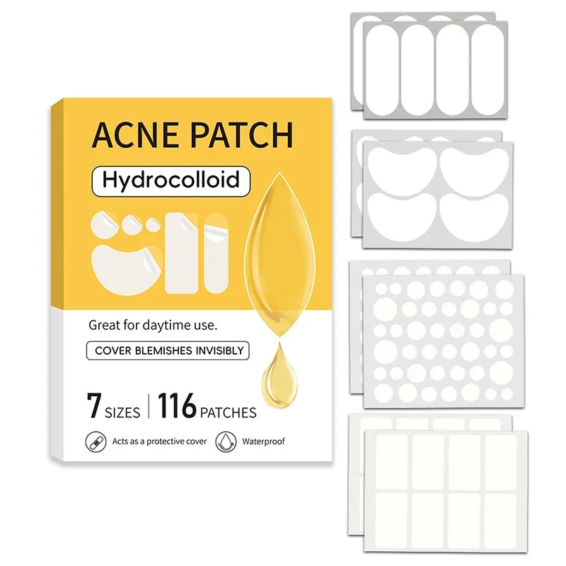 Invisible Blemish Spot Patches – 116 pcs Concealing & Repair Blemish Spot Patches Qme