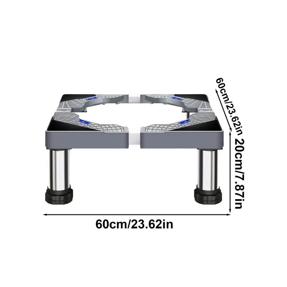 Stainless Steel Washer Dryer Pedestal Stand – Adjustable Riser Appliance Pedestal Stand Qst A