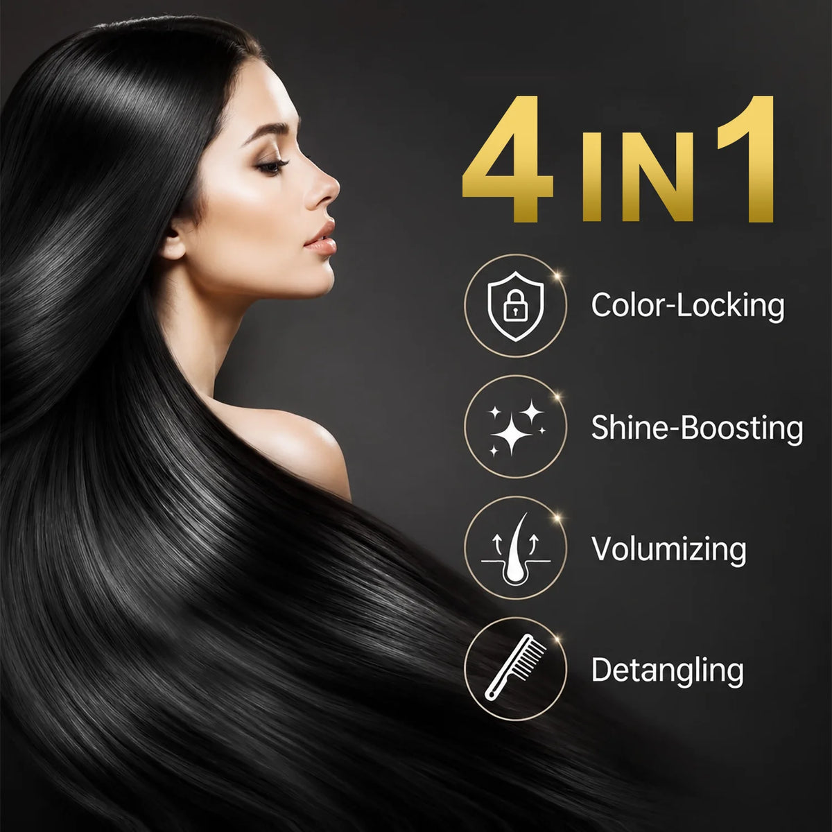 Ginger Root 4-in-1 Hair Dye Shampoo – Color & Nourish Hair Dye Shampoo Qst