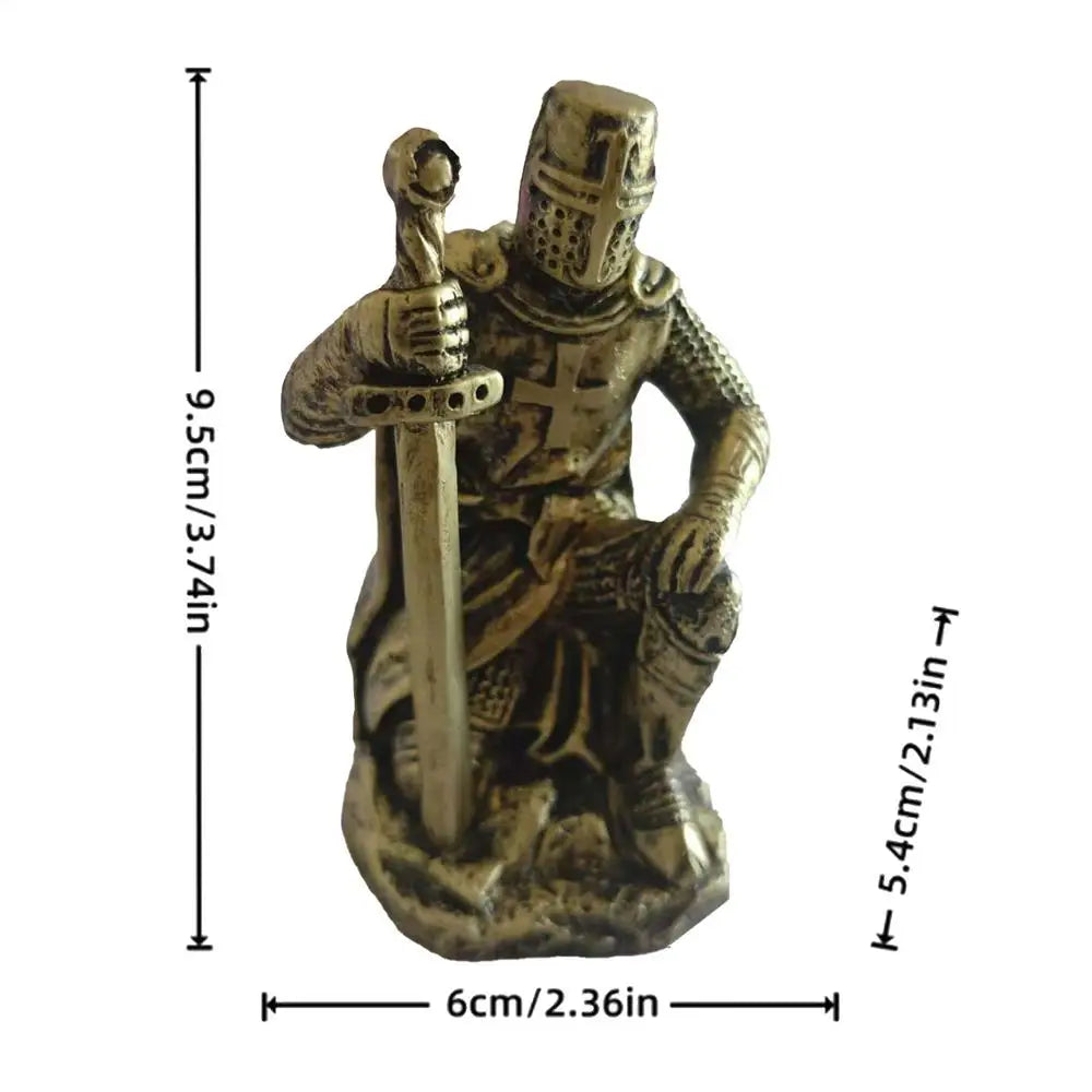 Medieval Knight Resin Desktop Miniature Sculpture Figurine Resin Figurine Qme Silver China Mainland