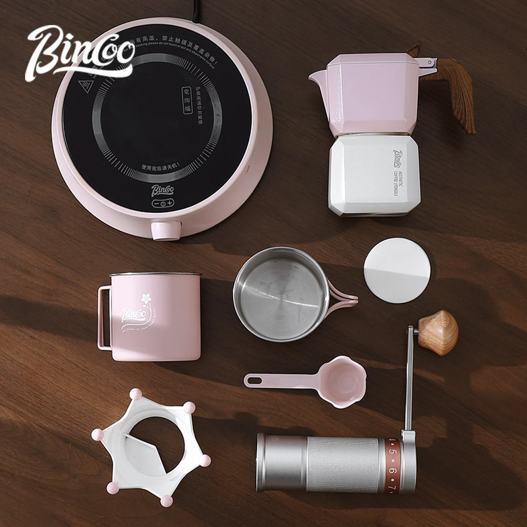 BINCOO Double Valve Square Moka Pot – Espresso Maker 220V Moka Pot Espresso Maker Qst