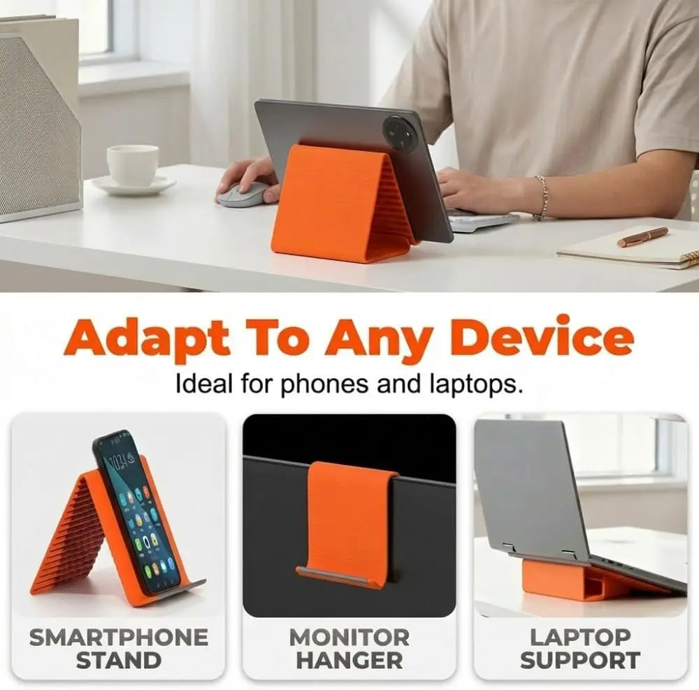 Flexible Foldable Silicone Phone Holder – Adjustable Stand Phone Stand Qme
