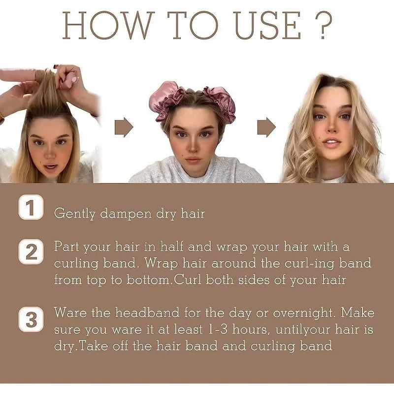 Heatless Curling Rod – Soft Foam Hair Rollers for Silk Curls Heatless Hair Curler Qme