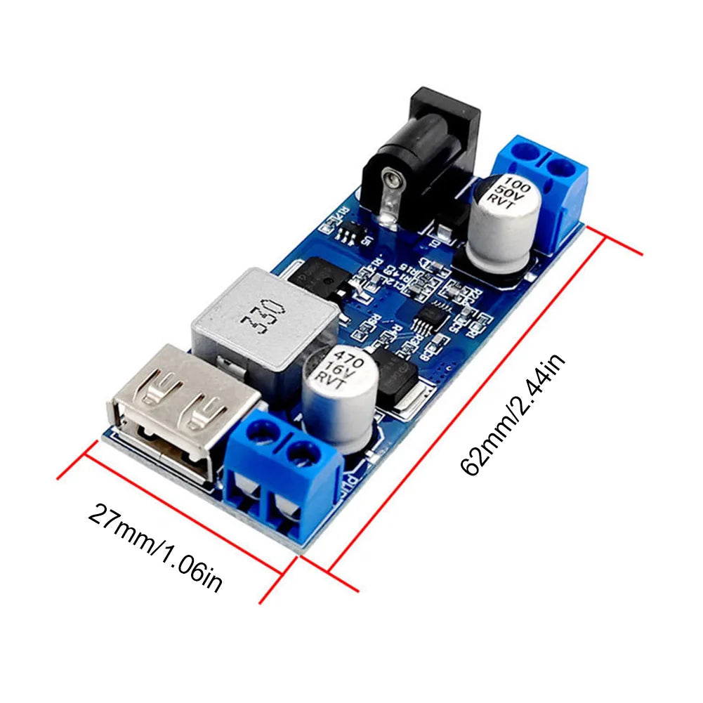 DC-DC Buck Converter 24V 12V to 5V 5A Step-Down Voltage Regulator Buck Converter Module Qme