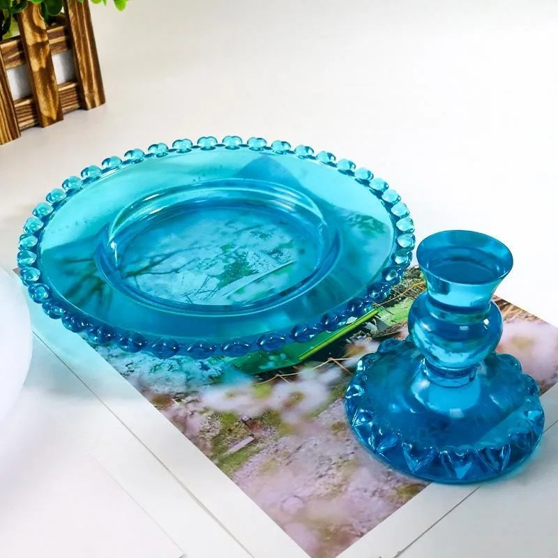 Round Fruit Tray Plate Silicone Mold | DIY Resin Disc Holder Silicone Craft Mold Qme