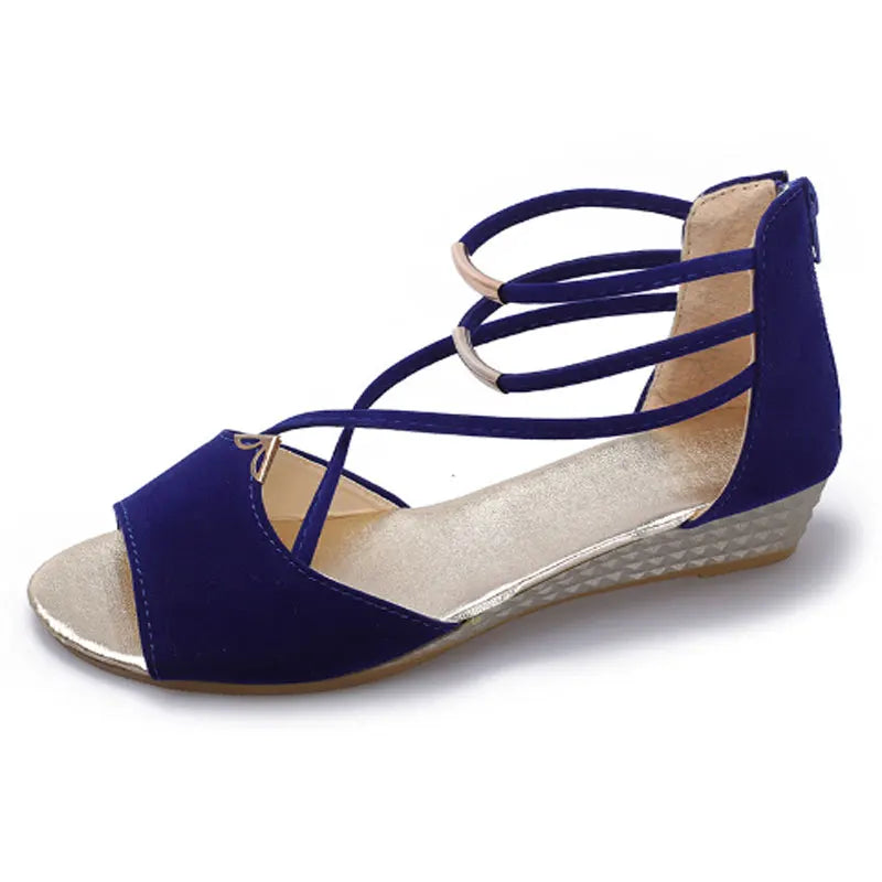 Women's Wedge Platform Sandals – Open Toe Summer Shoes Wedge Sandals Qme BU 37