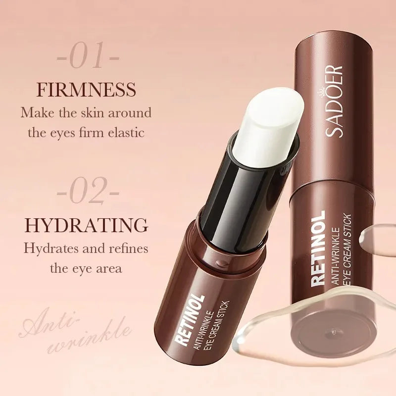 YOUNGCOME Retinol Eye Cream Stick – Dark Circles & Fine Lines Eye Cream Serum Qst