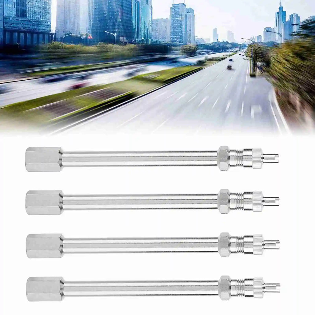 Chrome Tyre Valve Extension Rod – Car Truck Lorry Adapter Valve Stem Adapter Qme