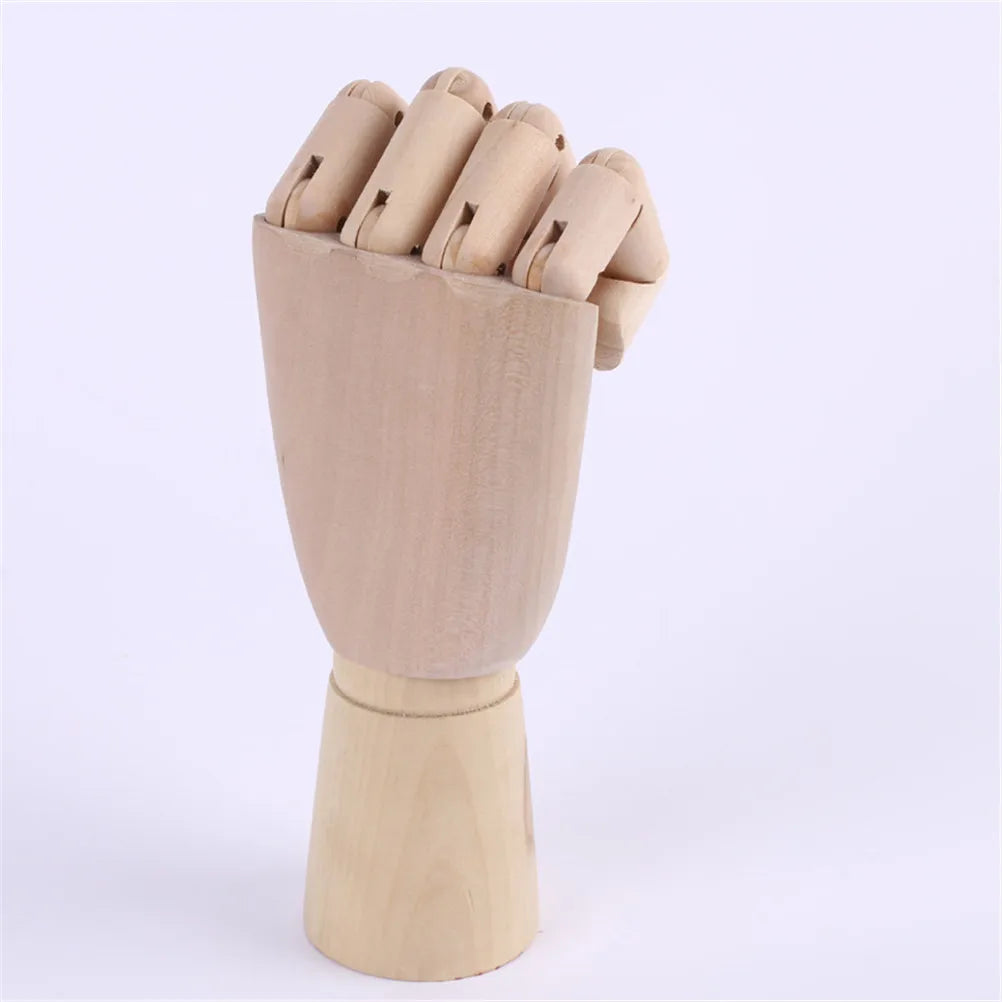 Wooden Hand Mannequin Model – Movable Artist Drawing Aid Artist Drawing Mannequin Qst