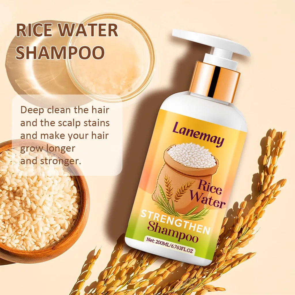 Rice Water Strengthen Shampoo – Longer, Stronger Hair Strengthening Shampoo Qst
