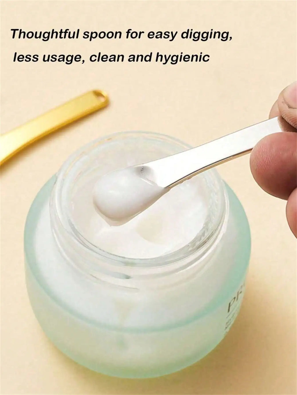 Reusable Cosmetic Spatulas & Mini Spoons for Face Cream Cosmetic Spatula Set Qme