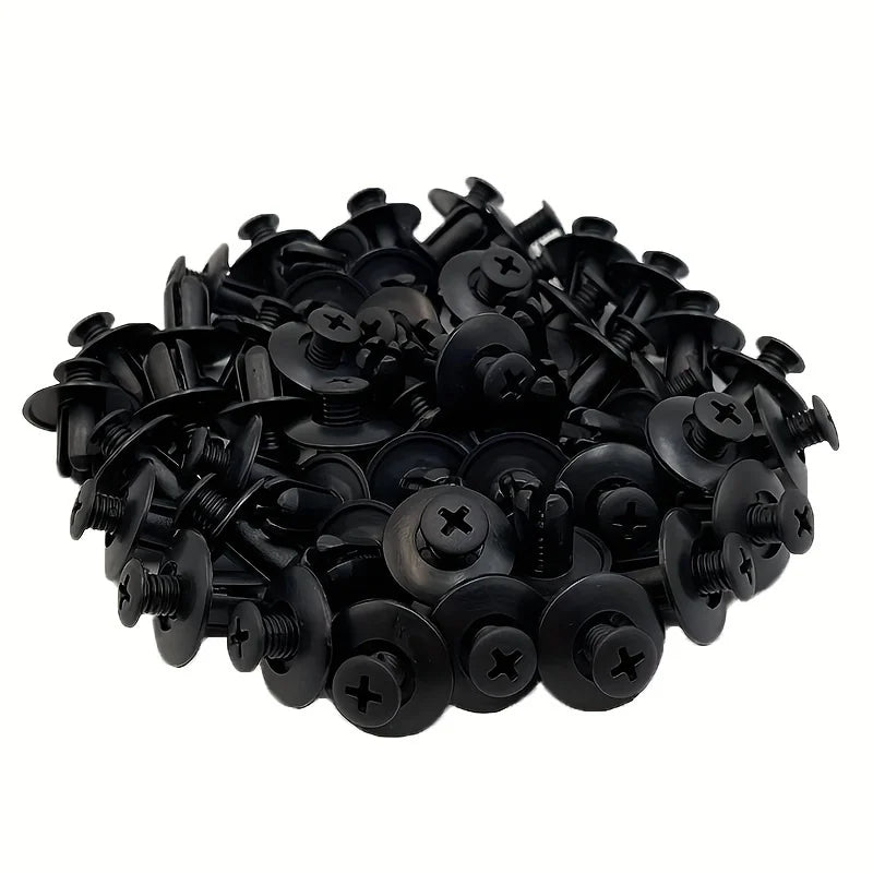 Universal Car Interior Trim Plastic Expanding Screws 50pcs Auto Trim Fasteners Qme 50pcs