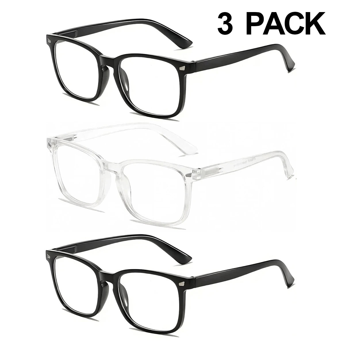 VOPHA 3-Pack Auto-Focus Reading Glasses – Blue Light Blocking Reading Glasses Qst 3pcs-4