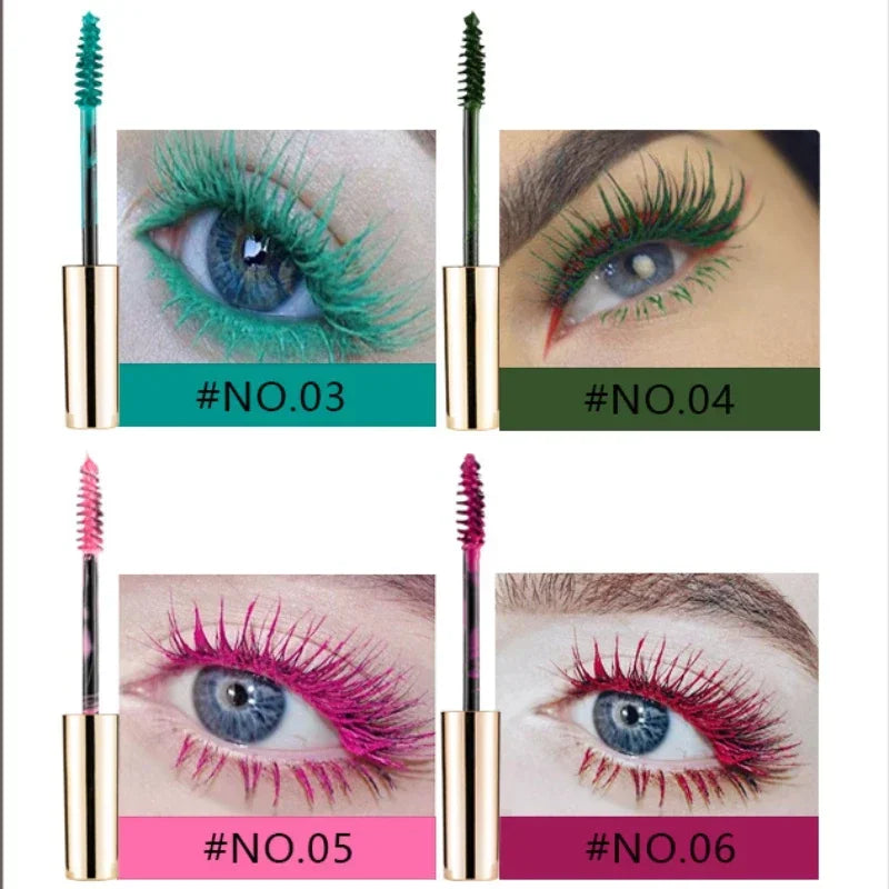 5D Silk Fiber Mascara – Waterproof, 14 Colors & 3D Lash Effect Silk Fiber Mascara Qme