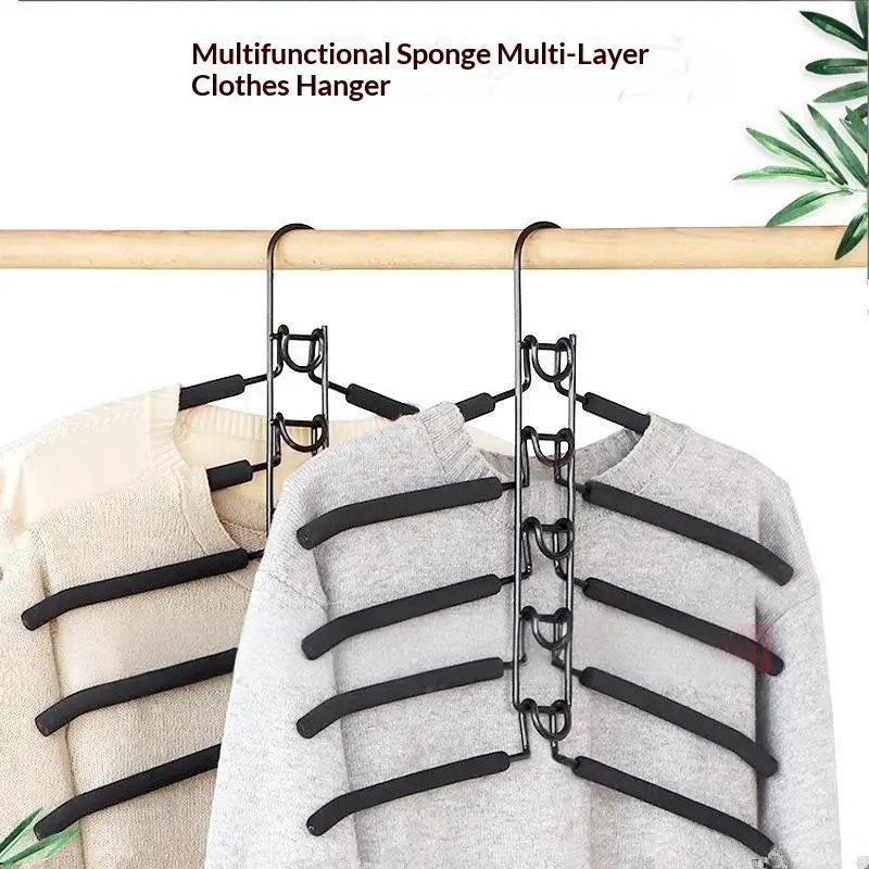 Multi-Tier Closet Hanger Organizer – Coats, Shirts & Dresses Closet Hanger Organizer Qme
