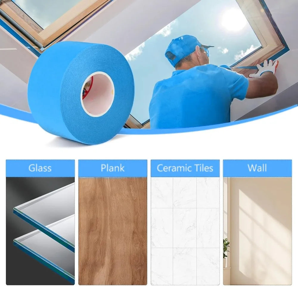 Blue Painter's Masking Tape 20m | Multi-Surface | 1–3 Rolls Painter's Masking Tape Qme