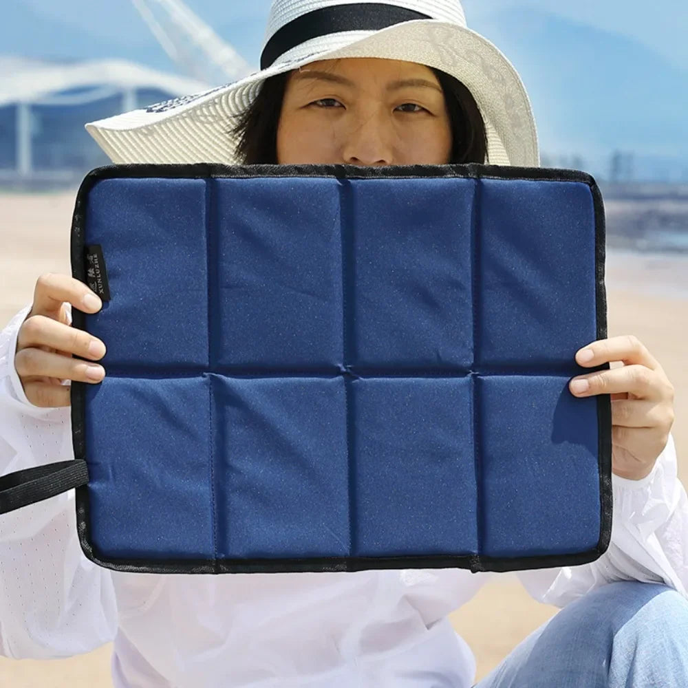 Waterproof Folding Sitting Pad – Oxford Cloth Hiking Beach Mat Folding Sitting Pad Qme