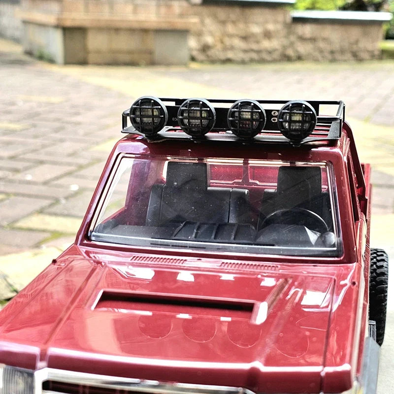 MN82 Metal Roof Rack with LED Lights – RC Model Car Upgrade RC Car Upgrade Part Qme