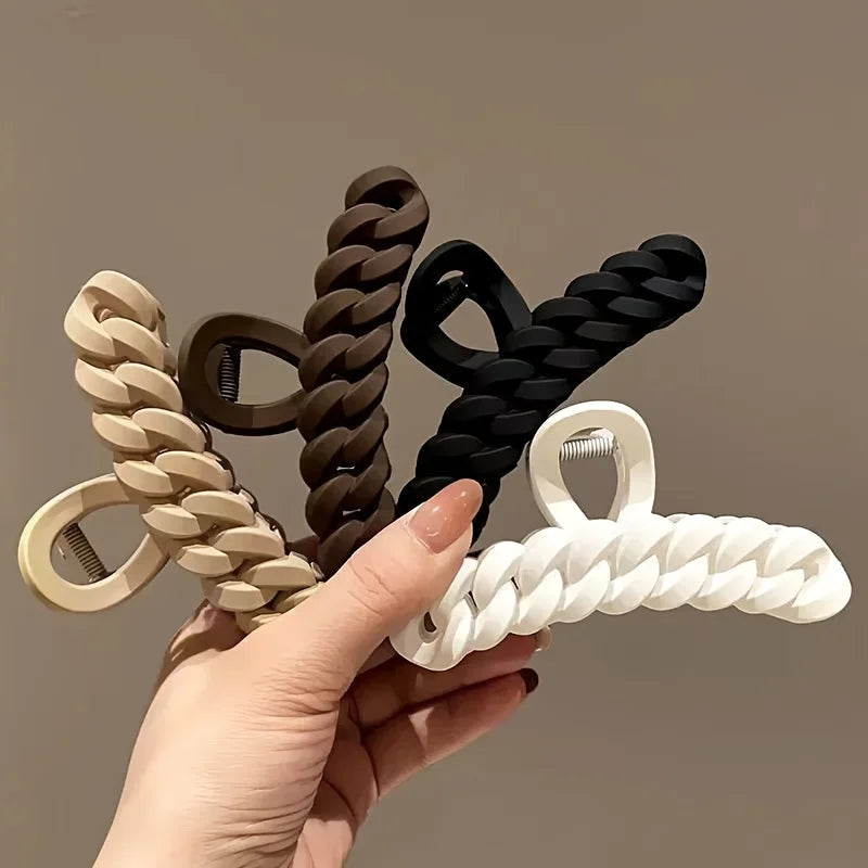 Kitsch Large Chain Claw Clip – Recycled Plastic Hair Clip Large Claw Clip Qme