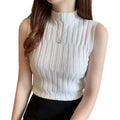 Women's Ribbed Halter Crop Tank Top | 8 Colors | One Size Halter Crop Tank Top Qme WT One Size