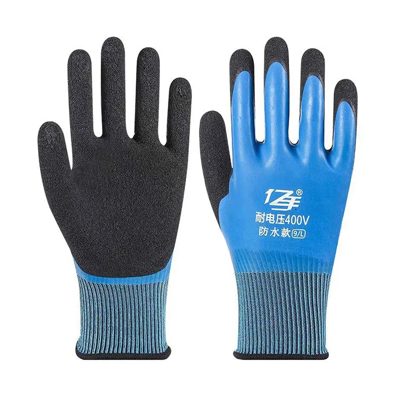 Rubber Insulated Electrical Gloves 400–1000V | Work Safety Insulated Work Gloves Qme A2 400V