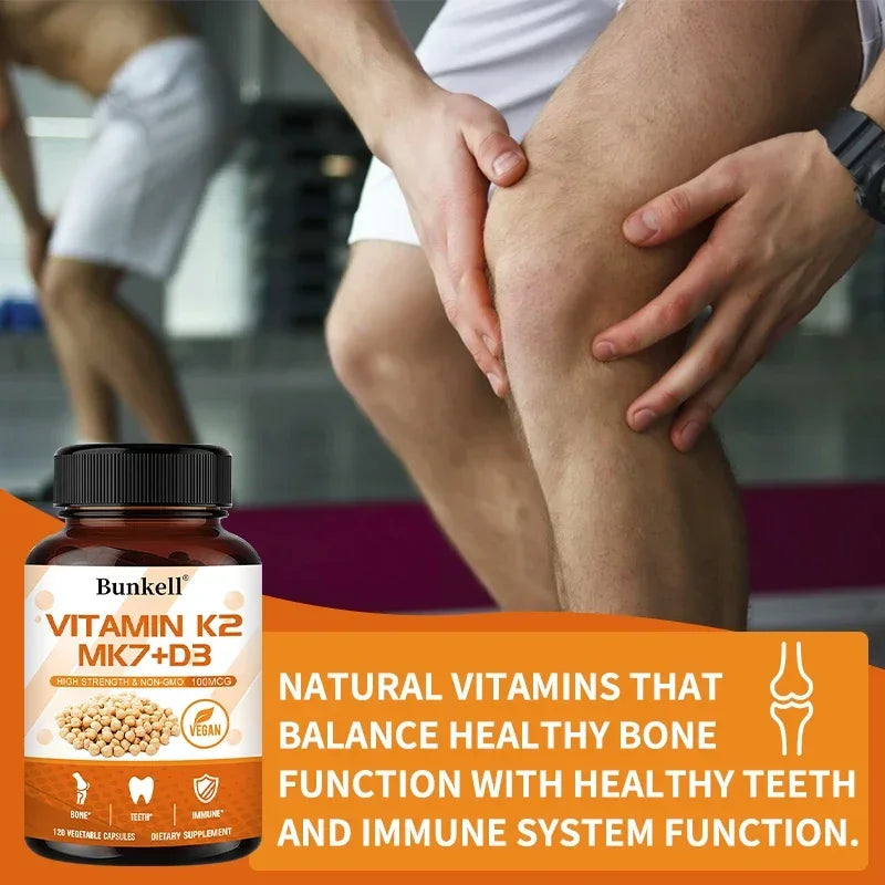 ZENVITALIZE Vitamin K2 MK7 + D3 – Bone & Heart Support Vitamin Supplement Qst