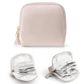 Tassel PU Leather Jewelry Organizer Bag | Earrings & Bracelets Jewelry Organizer Bag Qme Pink one size