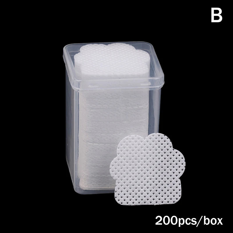 Lash Extension Glue Bottle Cleaner Wipes 200/600 PCS – DIKALU Lash Extension Wipes Qst B White