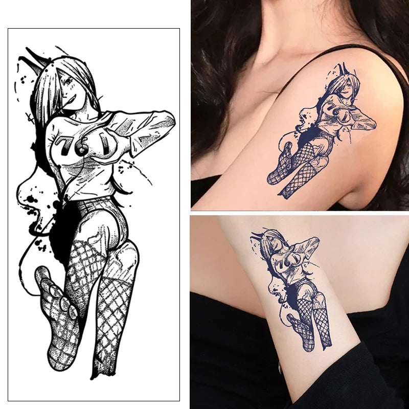 Lace Temporary Tattoo Sticker – Waterproof & Sweat Resistant Temporary Tattoo Sticker Qme
