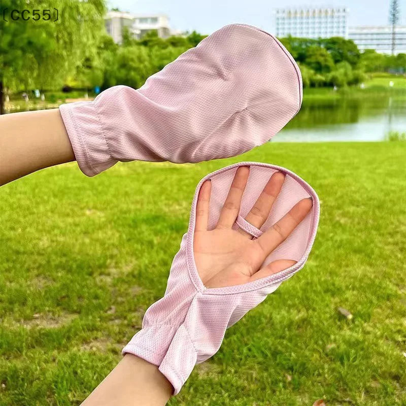Women's UPF 50+ Open-Finger Sun Protection Driving Gloves Sun Protection Gloves Qst