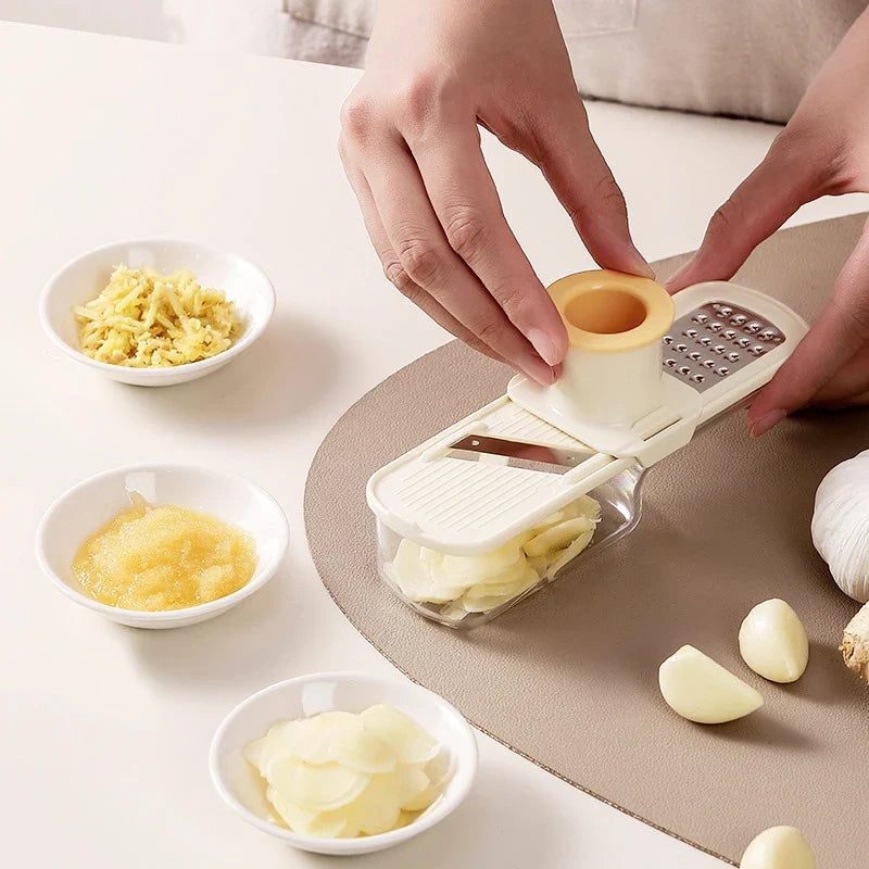 Mini Garlic Grinder & Chopper – Stainless Steel Spice Press Garlic Grinder Tool Qme
