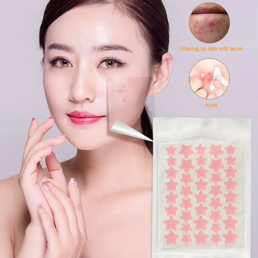 Colorful Star & Heart Pimple Patches – 35 Pack | Fun Spot Stickers Pimple Patches Qme
