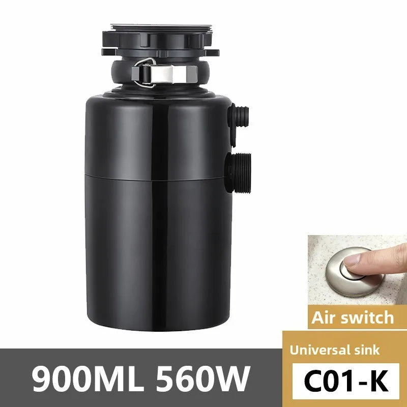 Silent Automatic Food Waste Disposer for Kitchen Sink | HAOYUNMA Food Waste Disposer Qst circuit breaker US
