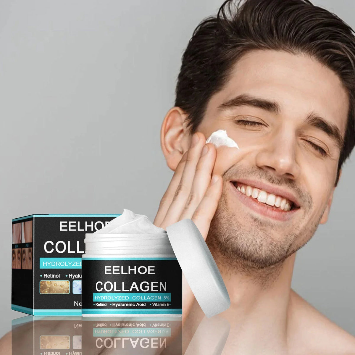Men's Collagen Face Cream – Firming, Smoothing & Moisturizing Men's Face Cream Qme