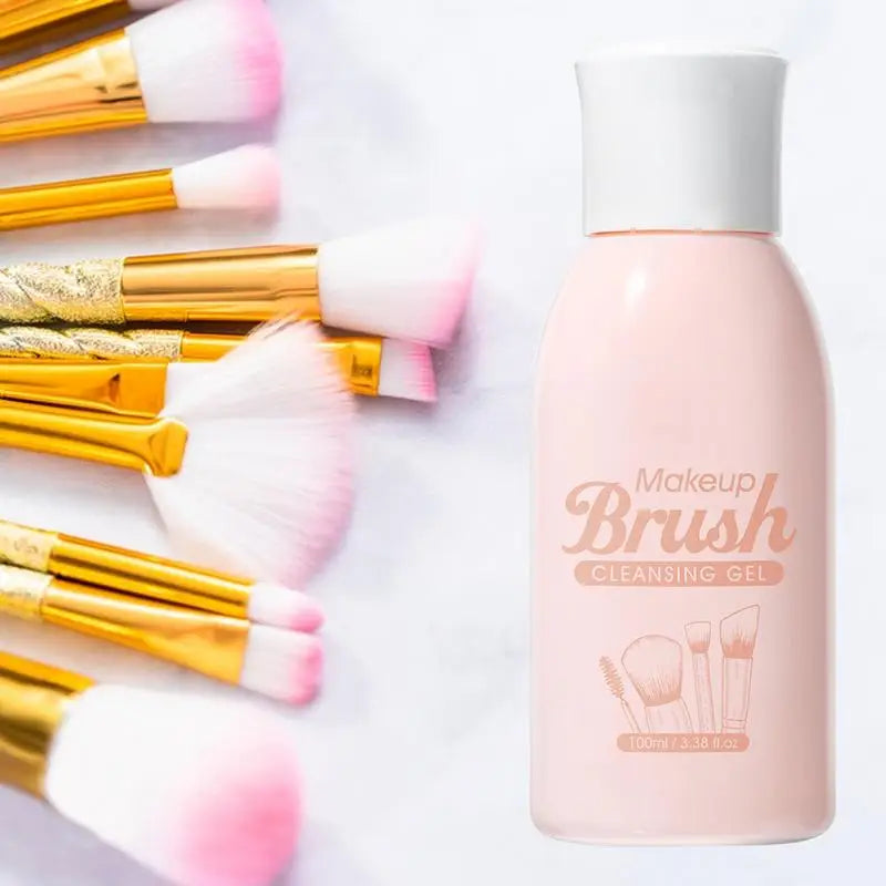 Makeup Brush Cleaner Shampoo Solution – Puff & Brush Remover Brush Cleaning Solution Qme