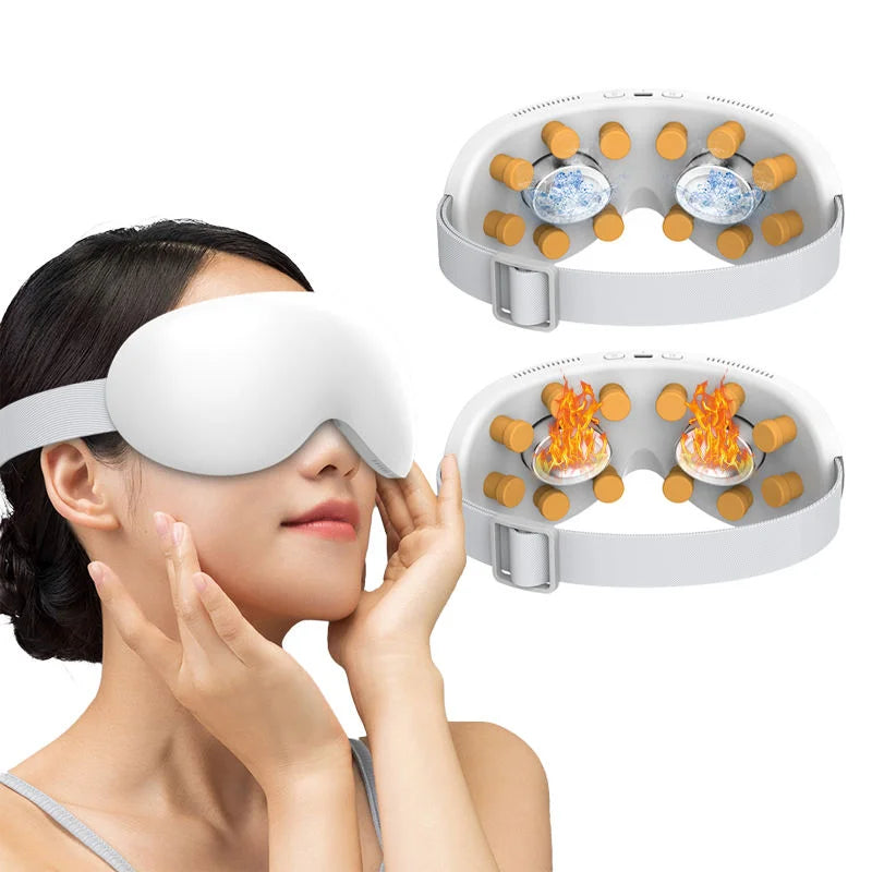 VIMYSHOW 2-in-1 Eye Massager – 12-Node Vibration & Cooling Eye Massager Device Qst