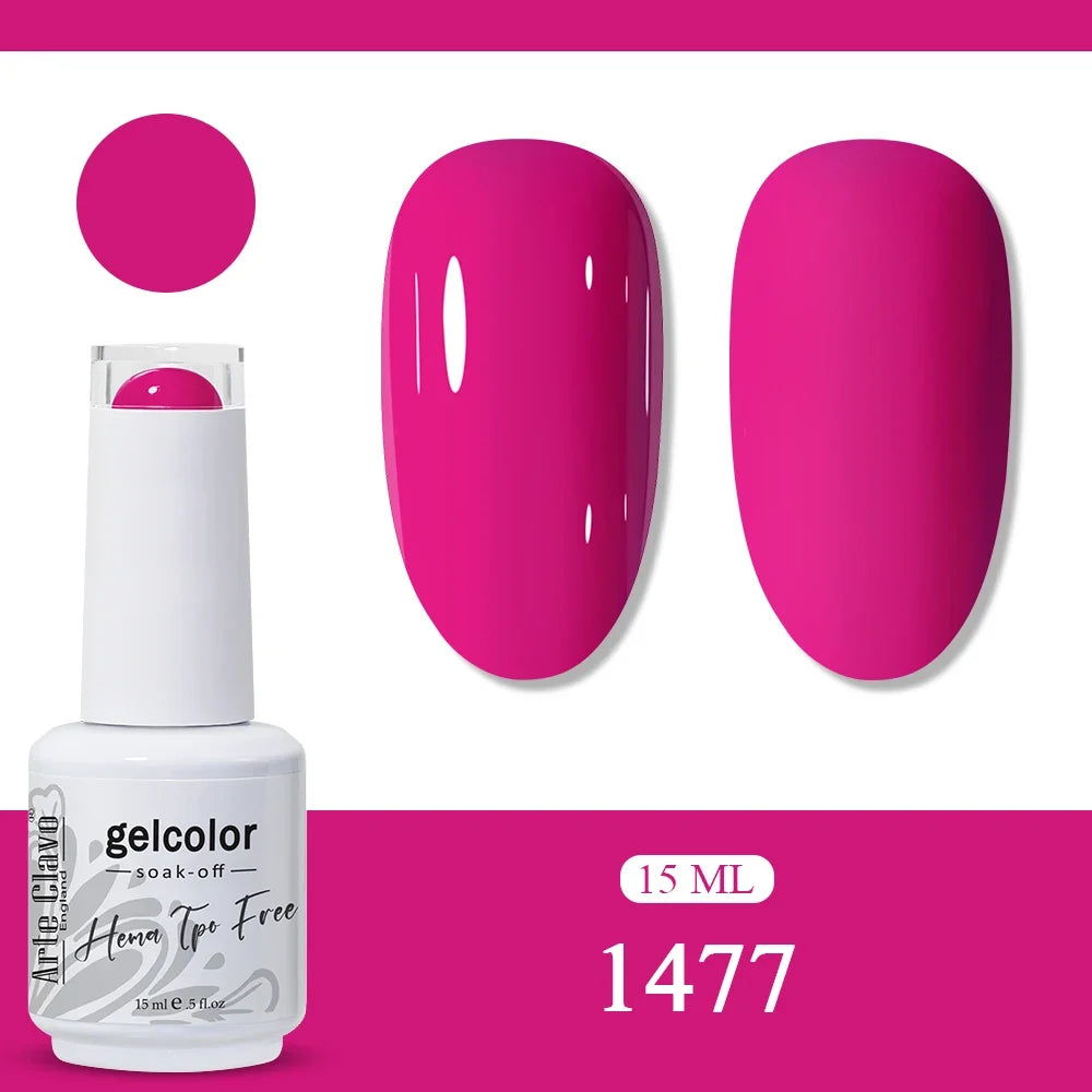 Arte Clavo Blossoming Gel Polish – Watercolor Nail Art 10ml Gel Nail Polish Qme 1477