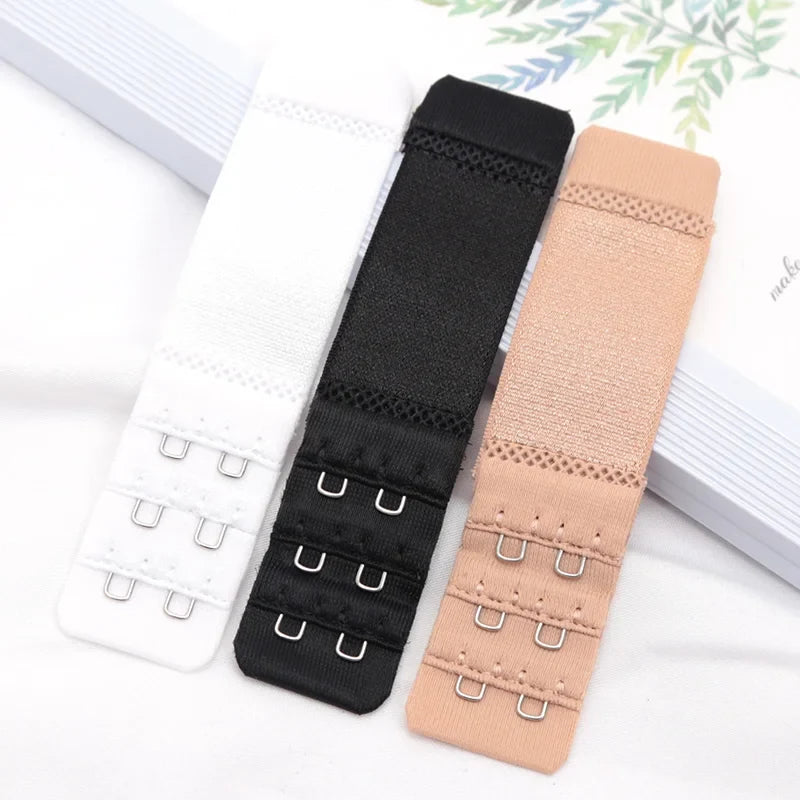 2-Hook Bra Strap Extenders – Adjustable Buckle, 4 Colors Bra Strap Extender Qme MULTI one size