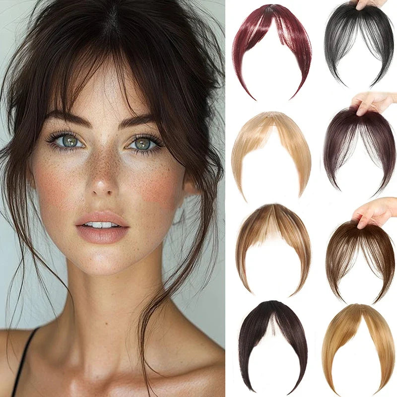 Clip-On Synthetic Fluffy Bang Hairpiece – 12 Colors Clip-On Bang Hairpiece Qme
